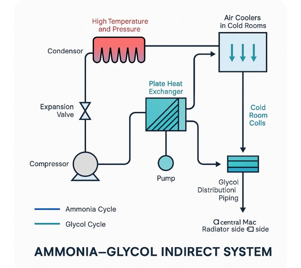 ammonia glycol indirect